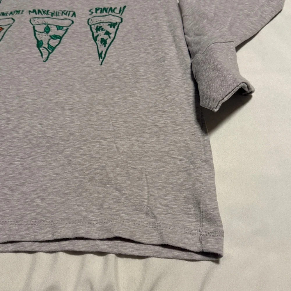 Crewcuts Gray Pizza Slice Long Sleeve Tee